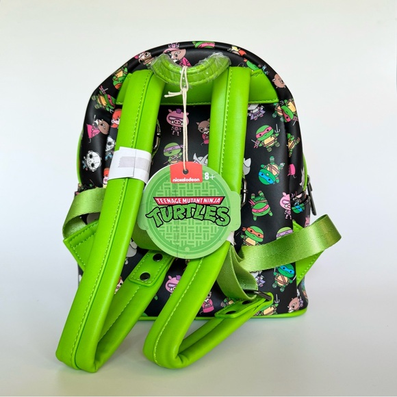 Loungefly Teenage Mutant Ninja Turtles Sewer Cap Mini Backpack - Picture 3 of 7